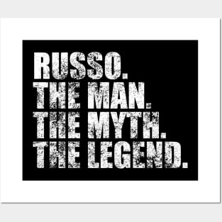 Russo Legend Russo Family name Russo last Name Russo Surname Russo Family Reunion Posters and Art